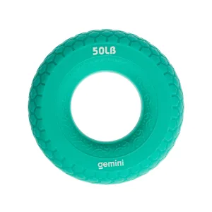 Еспандер кистьовий кільце силікон навантаження 22,5 кг бірюзовий