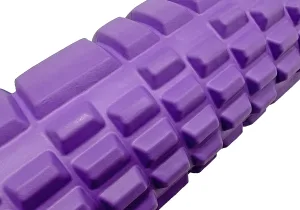 Масажний ролик EasyFit Grid Roller 33 см v.1,1 фіолетовий