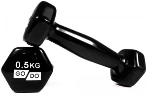Гантелі для фітнесу з вініловим покриттям 2 шт GoDo GD-0.5BK