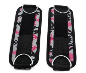 Ankle Cuffs Power System PS-3470 Ankle Strap Camo Pink/Black