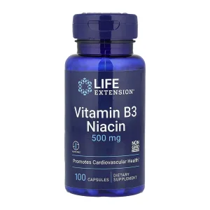 Vitamin B3 Niacin 500 mg - 100 caps.