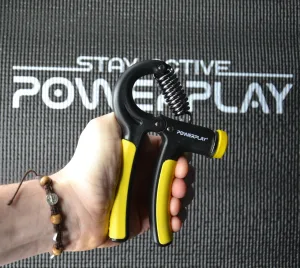 Еспандер кистьовий PowerPlay PP-4323 з регульованим навантаженням 10-40 кг. Strength Grip чорно-жовтий
