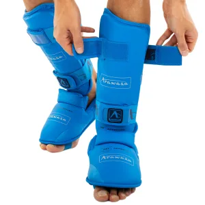 Захист гомілки та стопи для карате Araza BL Replica синій - M