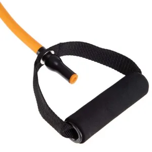 Еспандер трубчастий з ручками та фіксатором дверей Довжина 120 см навантаження 18.2 кг Помаранчевий