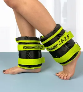 Обтяжувачі для ніг та рук EasyFit набірні чорно зелені 0,5 - 2,5 кг пара