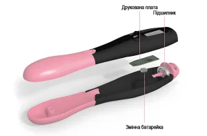 Швидкісна скакалка з лічильником EasyFit чорний-рожевий