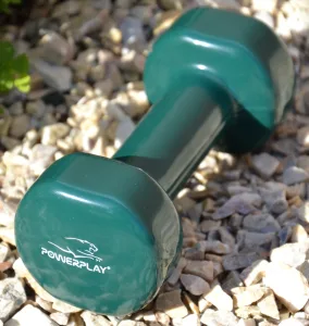 Гантель вінілова PowerPlay 4125 Achilles - 1,5 кг. зелена 1 шт.