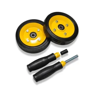 Подвійне колесо для преса (гімнастичний ролик), металеве, посилене, на підшипнику Pro