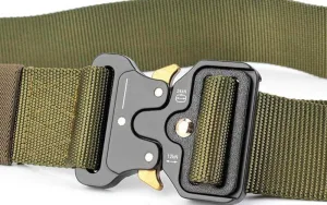 Ремінь тактичний військовий Assault Belt з пряжкою кобра олива