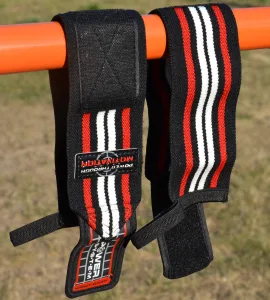 Кистьові бинти Power System PS-3500 Wrist Wraps Red/чорний