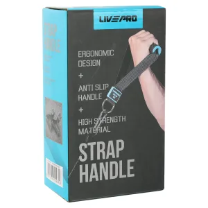 Ручки для еспандерів, резинок та тренажерів STRAP HANDLE PRO LiveUp 2 шт чорний LP8192J
