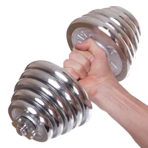 Гантелі розбірні хромовані 2 шт по 20 кг - 2 х 20 кг