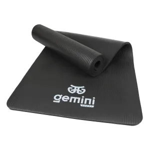 Килимок для туризму та фітнесу NBR Sport 183 см 61 см 1 см Чорний