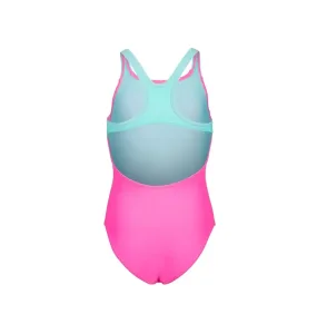 Сплошной купальник Arena Lines Swimsuit Swim Pro Back L детский 164 см розовый