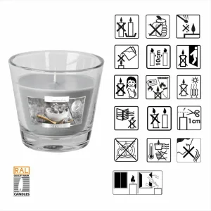 Свічка в скляному стакані Bispol Salt Cave (SN 90-313)