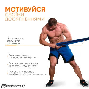 Гумова петля EasyFit 50 - 110 кг синя