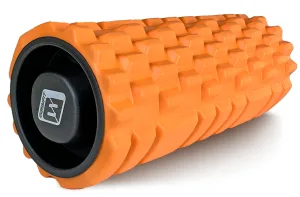 Масажний ролик EasyFit Grid Roller 33 см v.1,1 міцний масажер помаранчевий