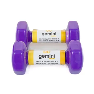 Гантелі Sport для фітнесу з вініловим покриттям 2 шт по 2.0 кг GSD-2.0PUR