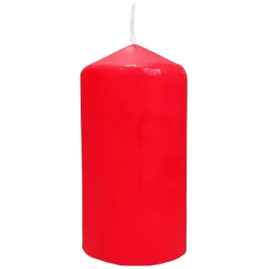 Свічка столова циліндр Bispol sw60/100 030 червоний