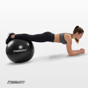 М'яч для фітнесу EasyFit BalanceBall 55 см чорний