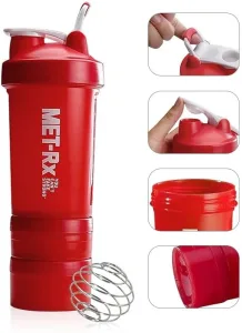 Шейкер Met-rx білий (+ 150мл + 100мл)