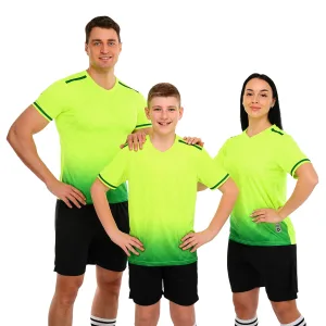 Форма футбольна комплект LIDONG Салатово-чорний 4XS-2XL M