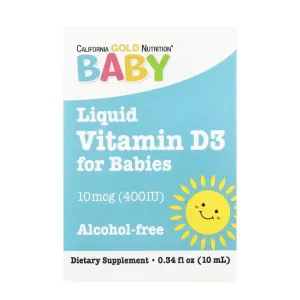 Liquid Vitamin D3 for Babies 10 мкг (400 IU) - 10 мл