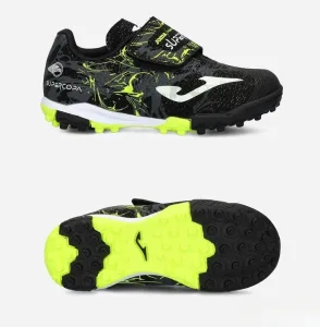 Сороконіжки дитячі Joma SUPER COPA чорний, салатовий діт 34 розмір SCJW2401TFV (оригінал)