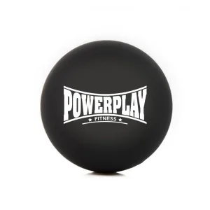 Масажний силіконовий м'яч PowerPlay PP-4354 Silicone Lacrosse Ball (6,3см.) Чорний