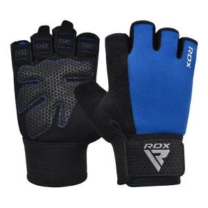Рукавички для фітнесу RDX W1 HALF BLUE PLUS-L