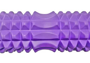 Масажний ролик EasyFit Grid Roller 45 см v.2,2 фіолетовий