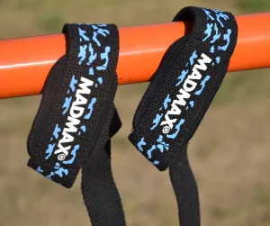 Лямки для тяги MadMax Camo Power Wrist Straps Camo/Light Blue