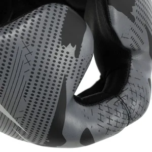 Шолом боксерський з повним захистом чорно-сірий ZHT-2 - L