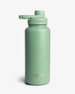 Бутылка для воды металлическая с двойной вакуумной изоляцией Bohtal Insulated Sports Bottle 960 мл Green