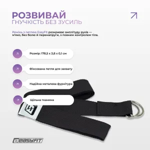 Набір для йоги та фітнесу EasyFit Polarity Set PRO (Stone): килимок, два блоки та ремінь
