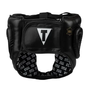 TITLE Classic Full Coverage Training Headgear 2.0 Black M (mouthguard included)