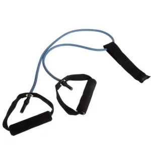 Еспандер трубчастий з ручками та фіксатором дверей Довжина 120 см навантаження 2.7 кг Синій