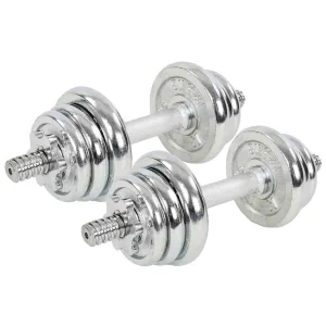 Гантелі розбірні хромовані 2 шт по 6,5 кг