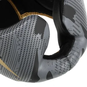 Шолом боксерський з повним захистом чорно-золотий ZHT-1 - L