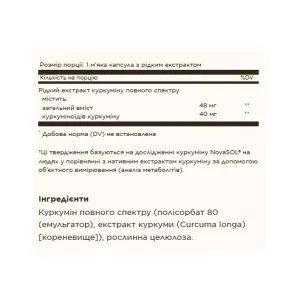 Full Spectrum Curcumin 88 мг - 60 софтгель