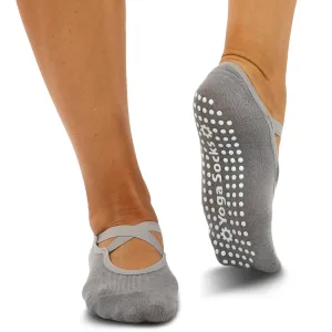 Шкарпетки для йоги та пілатесу із закритими пальцями розмір 36-41 Сірий
