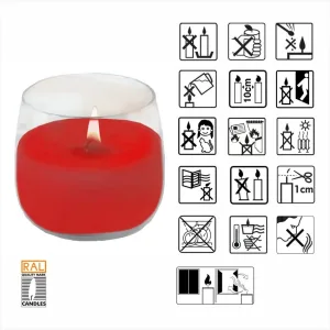 Ароматична свічка в скляному стакані Bispol полуниця (SN 71-73) універсальний