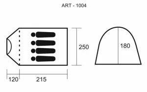 Намет 4-місний GreenCamp