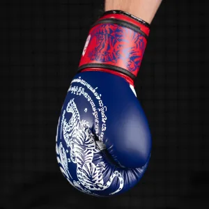 Боксерські рукавиці Phantom Muay Thai Blue 12 унцій (капа в подарунок)