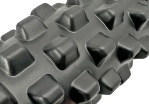 Масажний ролик EasyFit Grid Roller PRO 33 см чорний