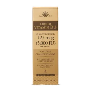 Liquid Vitamin D3 125 мкг 5,000 IU - 59 мл помаранчевий
