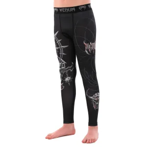 Костюм компресійний дитячий рашгард лонгслів штани та шорти VNM UFC FIGHT WEEK 2XS-L, чорний-сірий 9541B-9641B-V5032 XXS