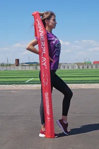 Стрічка-еспандер для фітнесу та реабілітації PowerPlay 4112 0,6 мм MediBand Heavy червона (11 кг)