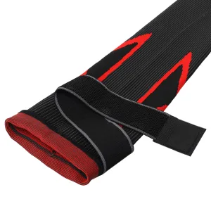 Бандаж эластичный удлиненный компрессионный на голень и колено с фиксирующим ремнем Knee compression sleeve SIBOTE 1 шт