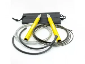 Скакалка скоростная на подшипниках алюминиевая MadMax MFA-286 Speed jump rope Yellow